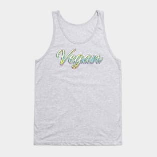 Vegan Colorful  Graphic Logo T-Shirt Tank Top